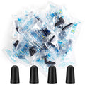 100 Pairs Black Foam Ear Plugs, 33dB NRR, Individually Wrapped