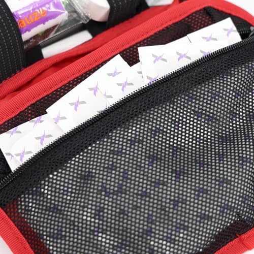 Lightning X Premium Rip-Away Individual First Aid Kit for Vehicle Head Rest - RED - view 4