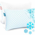 Cooling Pillow, Shredded Memory Foam Pillows King Size Set of 2, Gel Infused Cool Pillow, Adjustable King Size Pillow for Sleeping, Breathable King Pillow, Washable Removable Bed Pillow Cover