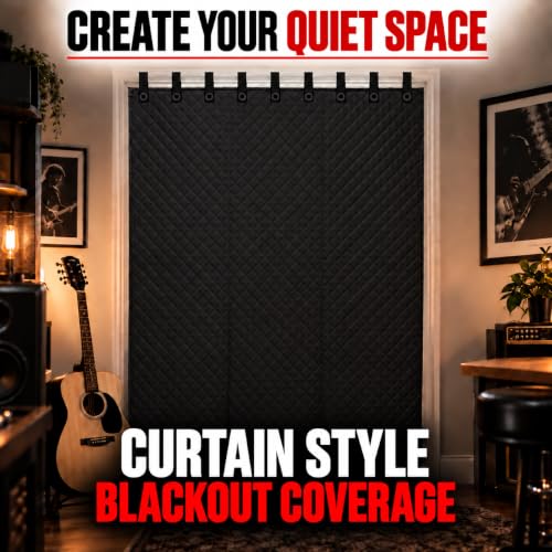 BoxerTools Large 78" x 72" Sound Dampening Blanket Studio Series - Loops and Grommets - Easy Installation - Insulation, Light Blocker, Sound Absorbing, Acoustic Treatment, Construction - view 2