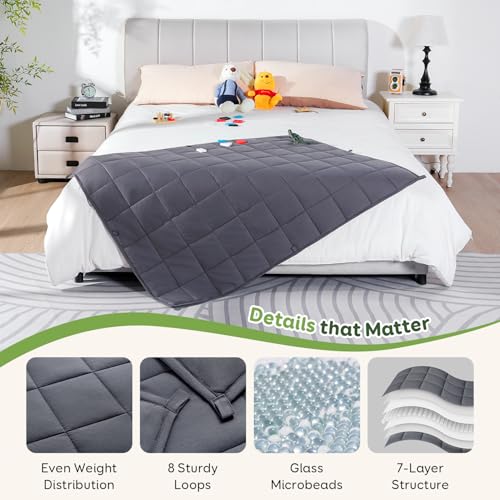 Cotton Weighted Blanket for Sleeping, 36"x48" 5 lbs - view 4