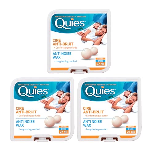 THREE PACKS of Boules Wax Earplugs 8 Pairs