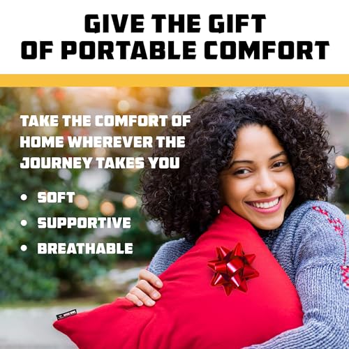 Camping Pillow – Memory Foam Travel Pillow for Airplane Sleeping, Hiking, Backpacking & Outdoor Use - Small & Portable for Adults, Car, Camp & Tent - view 4