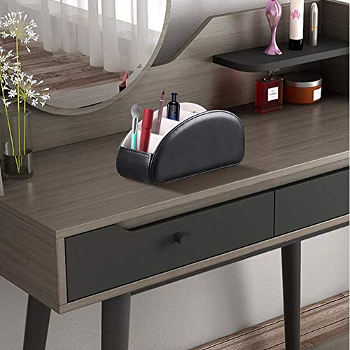 Large PU Leather TV Remote Control Holder Organizer with 5 Compartments - view 6