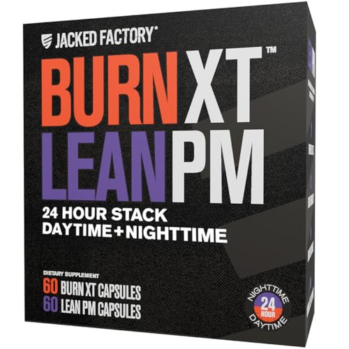 Burn-XT + Lean-PM Kit – 24-Hour Body Composition & Metabolism Support Stack – Day & Night Formula – 60 Count, 2 Pack