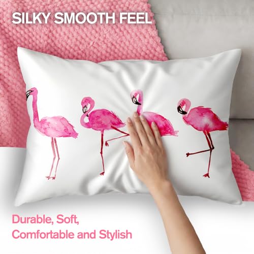 Flamingo Pillowcases 2 Pack Standard Size 20"x 26" - view 2