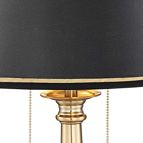 Georgetown 28 1/2" Tall Table Lamp USB Gold Brass Traditional Warm - view 3