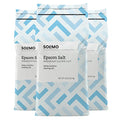 Epsom Salt Soak, Magnesium Sulfate USP, Relaxing Bath Soaking Aid, Unscented, 8 Pound, Pack of 3, Resealable Bags