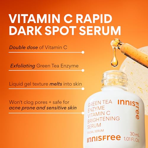 Innisfree Green Tea Enzyme Korean Vitamin C Serum for Brightening - view 4