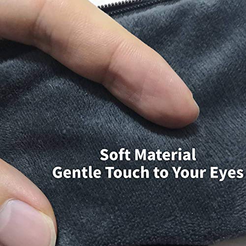 Eyes Heating Pad, Grey Electric USB Sleep Mask, 4 Temperature & Time Settings, Adjustable Head Strap, Reusable Ice Gel Pack - view 3