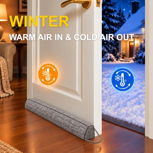 Door Draft Stopper for Bottom of Door, 32 Inch Door Draft Stopper - view 4