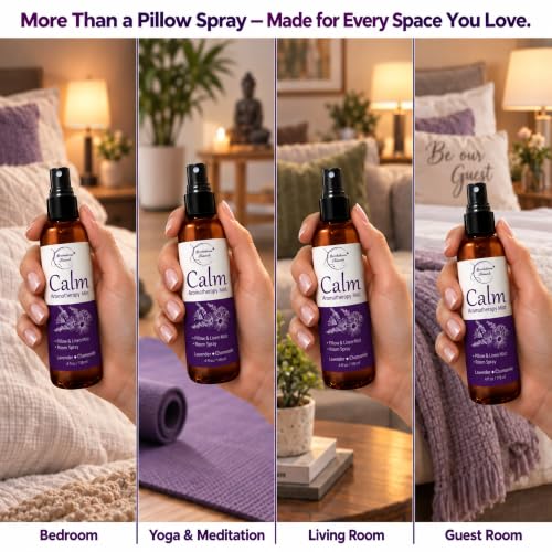 Calm Aromatherapy Mist | Lavender Pillow Spray 4oz - view 6