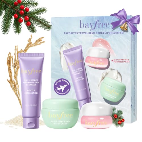 Dewy Skin Care Set, Travel Size Skincare Kit with 3-Step Routine