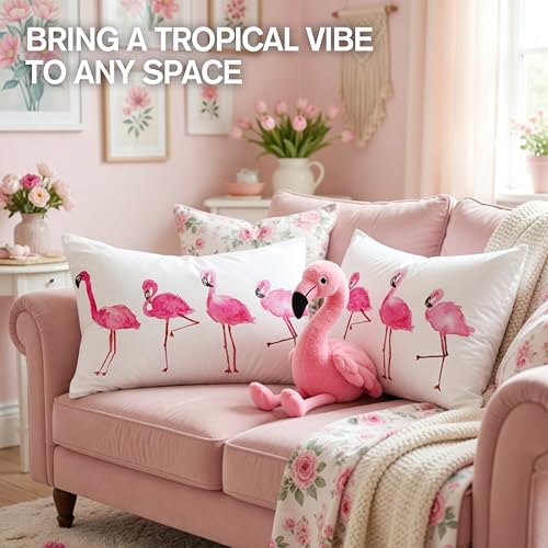 Flamingo Pillowcases 2 Pack Standard Size 20"x 26" - view 5
