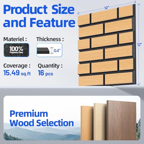 Self-Adhesive Acoustic Panels High Density Sound Proof Foam Panels for Wall - view 5