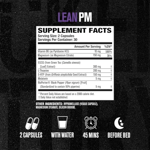 Burn-XT + Lean-PM Kit – 24-Hour Body Composition & Metabolism Support Stack – Day & Night Formula – 60 Count, 2 Pack - view 6