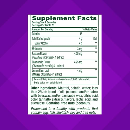 Melatonin Gummies Sugar Free | 3mg Per 2 Gummies | 140 Count - view 4