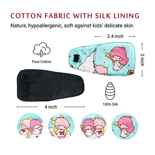 Cotton & Silk Eye Patch for Kids Glasses (Right Eye, Fairy - Magic Wand) - view 2