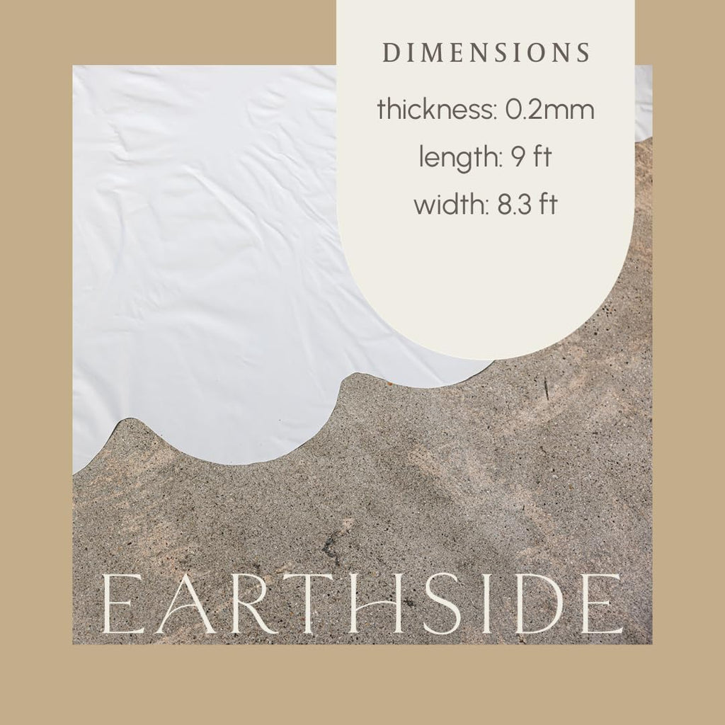 EarthsideFloorCoveringMarshmallow - Home Birth Essentials - Plastic Cover for Birthing Pool for Home Births (8.3 x 9) - Marshmallow - Home Birth Kit - PVC Plastic Pools - Home Birth Supplies - view 4