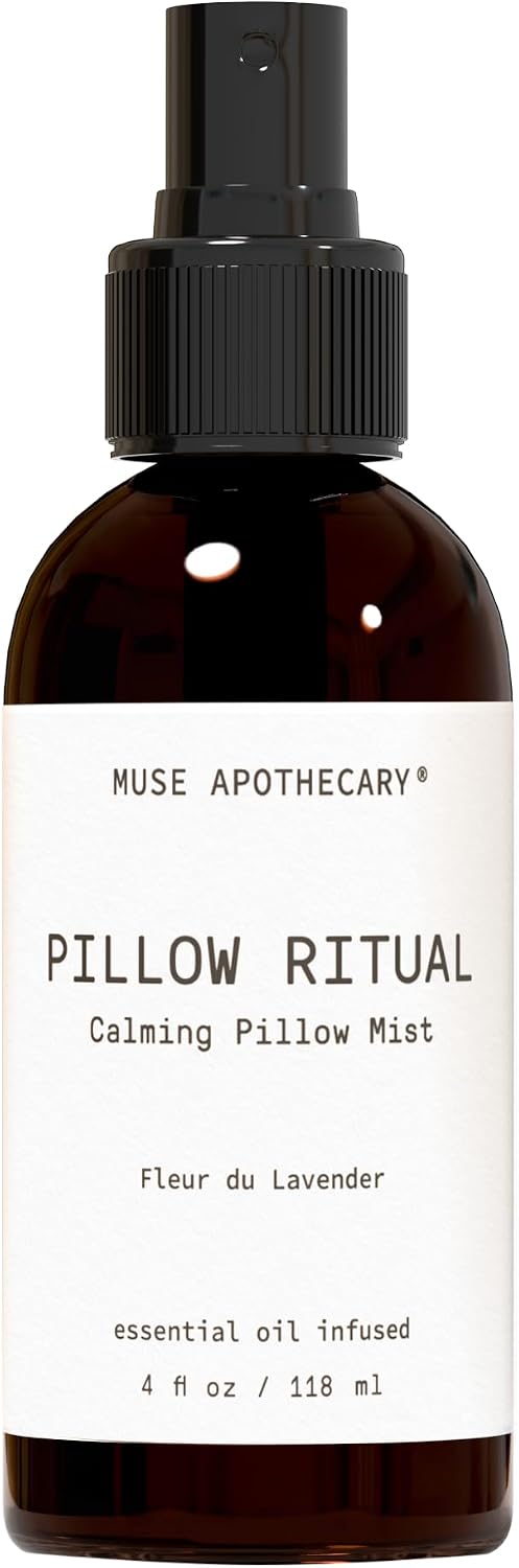 Pillow Ritual - Aromatic, Calming and Relaxing Pillow Mist, Linen and Fabric Spray - Infused with Natural Aromatherapy Essential Oils - 4 oz, Fleur du Lavender