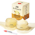 Lip Scrub & Lip Mask Set, Vanilla | Lip Sleeping Mask, Lip Exfoliator Scrub for Exfoliating, Lip Overnight Treatment, Lip Care Gift Kits for Dry, Chapped Lips