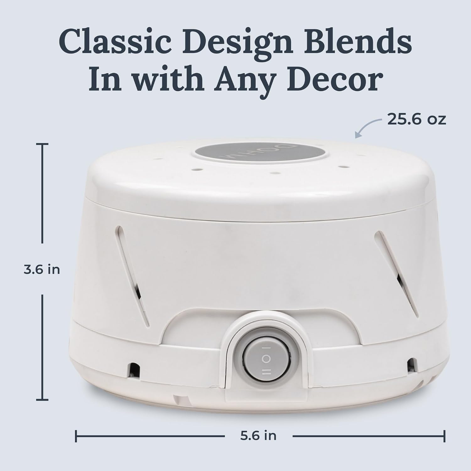 Dohm Classic (White) The Original White Noise Sound Machine, Soothing Natural Sounds from a Real Fan, Sleep Therapy for Adults & Baby, Noise Cancelling for Office Privacy & Meditation - view 5