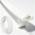 V-Shaped Weather Stripping for Doors and Windows,Large Gap Door Seal Strip | Foam Window Draft Stopper with Adhesive,Door Soundproofing Window Insulation for Winter,Fits 0.2"-0.45" Gaps (9.8',White)