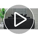 50" x 76" Corduroy Chaise Lounge Sofa Bed with Cup Holders, Green - view 7