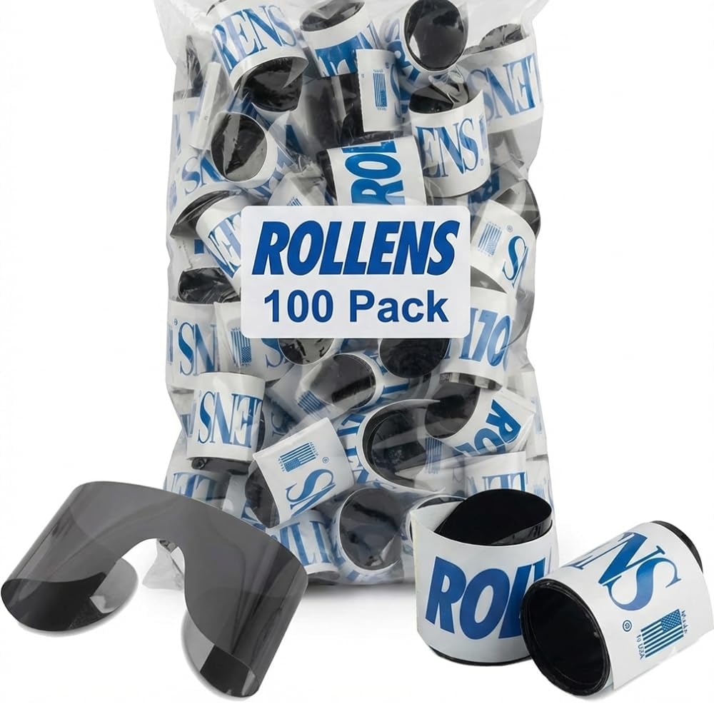 Post Mydriatic Roll Up Specs Disposable Wrap-Around Sunglasses w/ 100% UV Protection (100 Count) - Made in the USA | 100% UV Protection