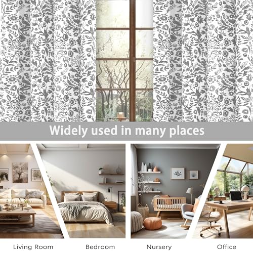 Julia Blackout Curtains Grommet 2 Panels, W52xL96, Gray - view 7