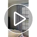 Floral 100% Blackout Sliding Door Curtains Grey White 100x84 1 Set - view 7