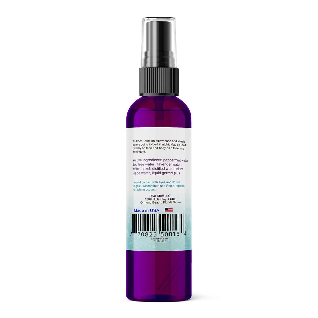Pillow Mist - Promotes Clear Skin & Protects from Acne-Causing Funk, Cleans Pillows, Hands, and Sheets - Aromatherapy Spray for Relaxation and Sleep, Made in USA (Lavender 4 oz) - view 2