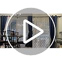 Grey 100% Blackout Curtain Panels 84 inches, 52" wide, 2 Panels - view 7
