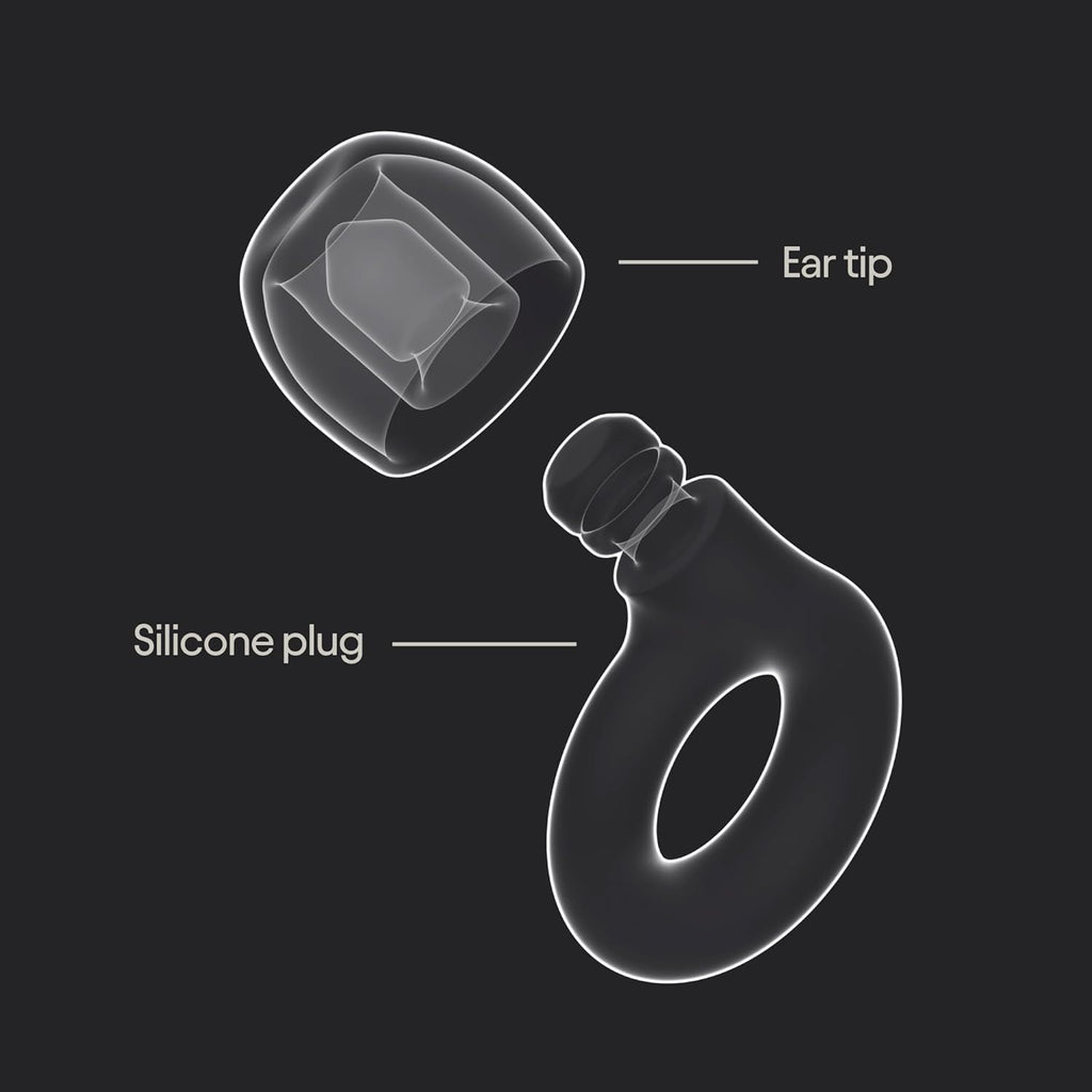 Quiet ear plugs - ultra-comfy reusable hearing protection for sleep | 24dB SNR noise reduction. Flexible, customizable fit. Reusable & washable. For deep focus, travel, noise sensitivity - view 6