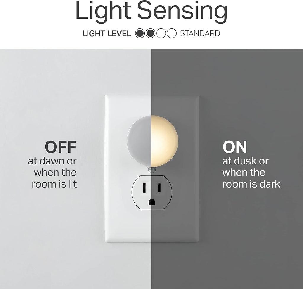 Mini LED Night Light, Plug-In, Dusk to Dawn Sensor, Warm White, Compact, UL-Certified, Ideal for Bedroom, Bathroom, Nursery, Hallway, Kitchen, 45176, 1 Pack, 6 Count | Warm White 3000K Light, Night Lights Plug Into Wall for Bedroom, Bathroom, and Nursery, - view 2