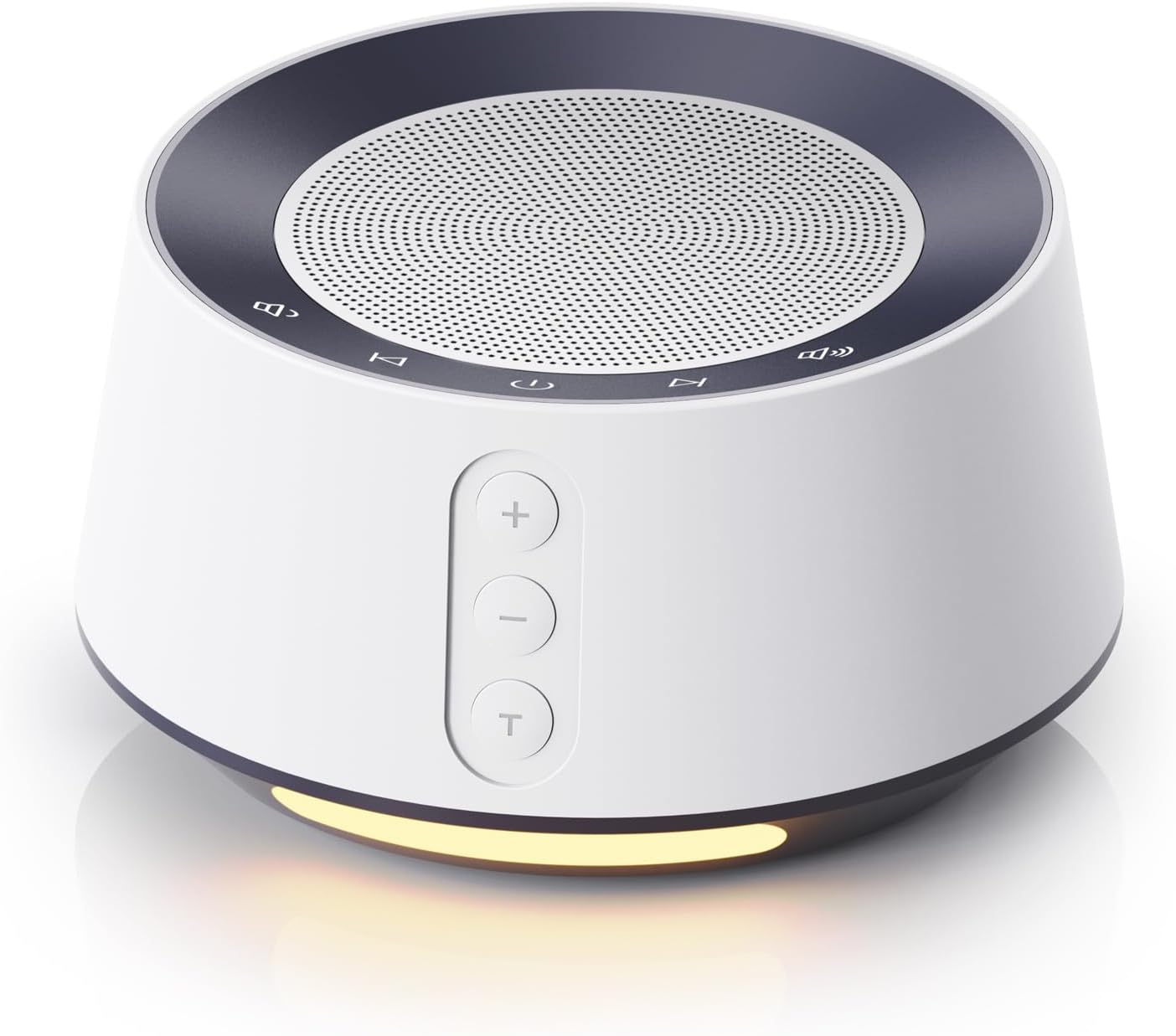 White noise sound machine with 20 soothing sounds, 10 colors night light sleep machines home office travel, 5 timers and memory feature sound machine for nursery baby kids adults (white)