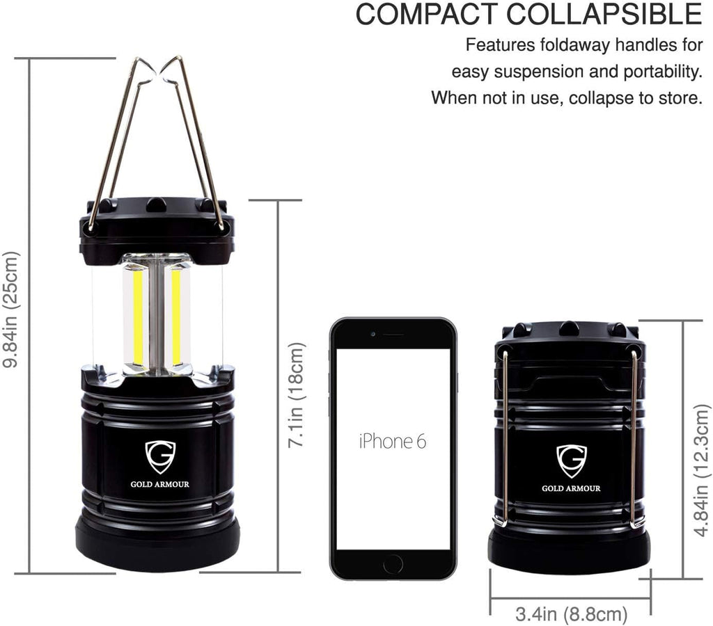 Camping Lantern, Battery Powered LED Lanterns, Survival Kits for Power Outages, Hurricane, Emergency, Portable Camping Essentials - view 5
