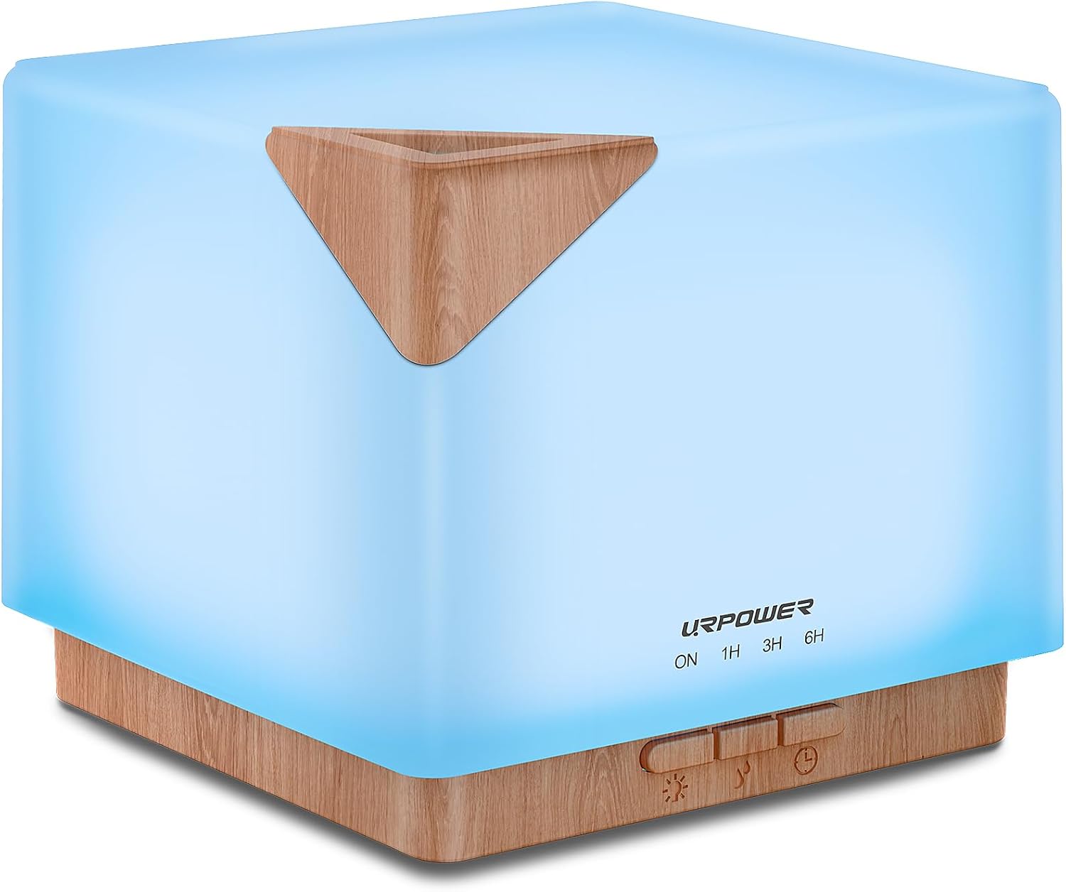 Aromatherapy Essential Oil Diffuser Humidifier, 700ml Large Capacity Modern Ultrasonic Aroma Diffusers Running 20+ Hours with Adjustable Mist Mode/4 Timer Settings for Home Office Study