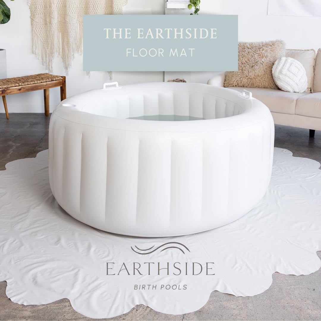 EarthsideFloorCoveringMarshmallow - Home Birth Essentials - Plastic Cover for Birthing Pool for Home Births (8.3 x 9) - Marshmallow - Home Birth Kit - PVC Plastic Pools - Home Birth Supplies - view 2