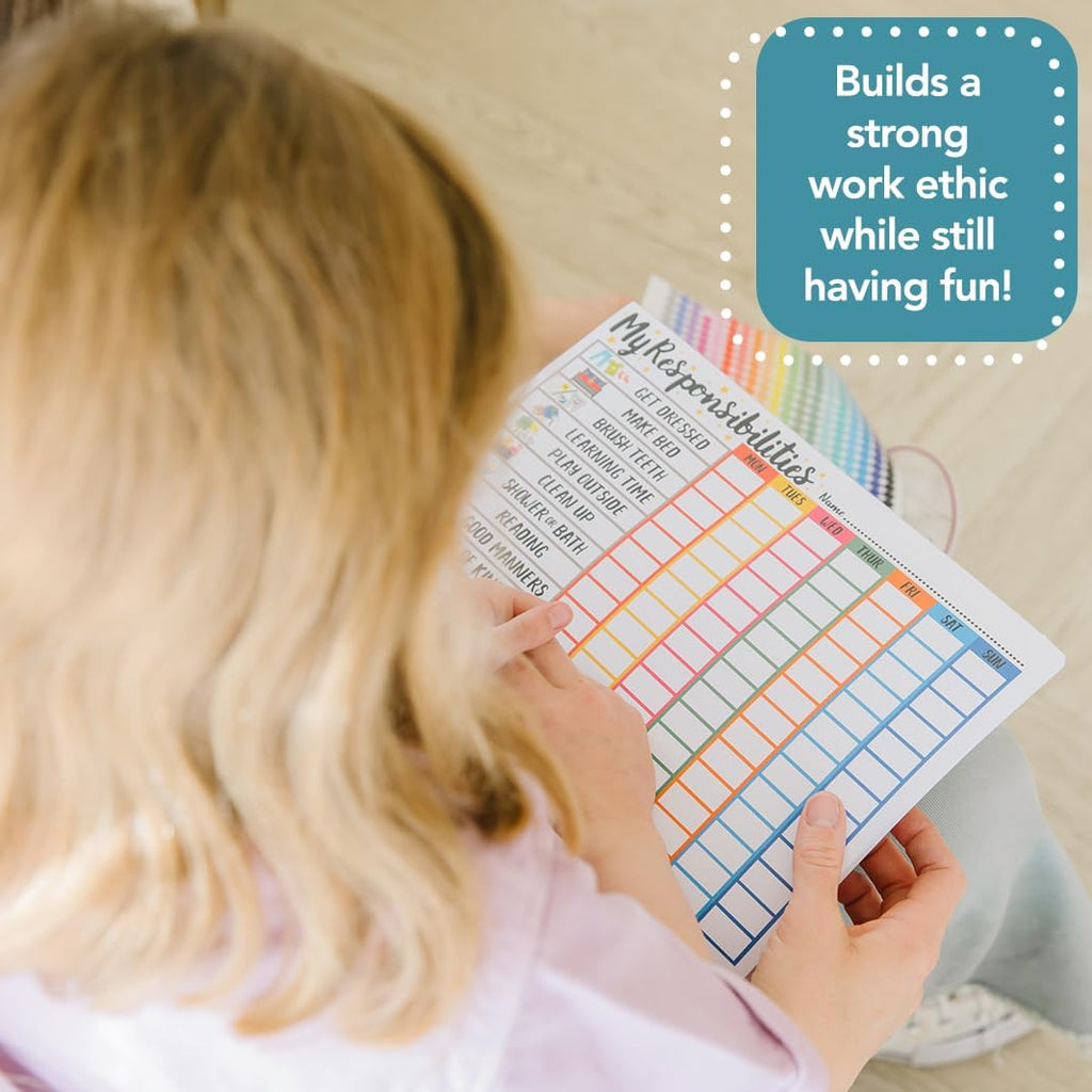 Responsibility Chart for Kids Ages 3, 4, 5, and 6 | My Responsibility Weekly Chore Chart for Kids Daily Checklist and Routine - view 6