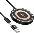 Magnetic charger wireless charger 15W fast charging pad | USB-C/A Magsafe wireless charger pad for Android Samsung Galaxy S26 S25 S24 iPhone 17e 17 16e 16 15 Pro Max AirPods Pro 4-2
