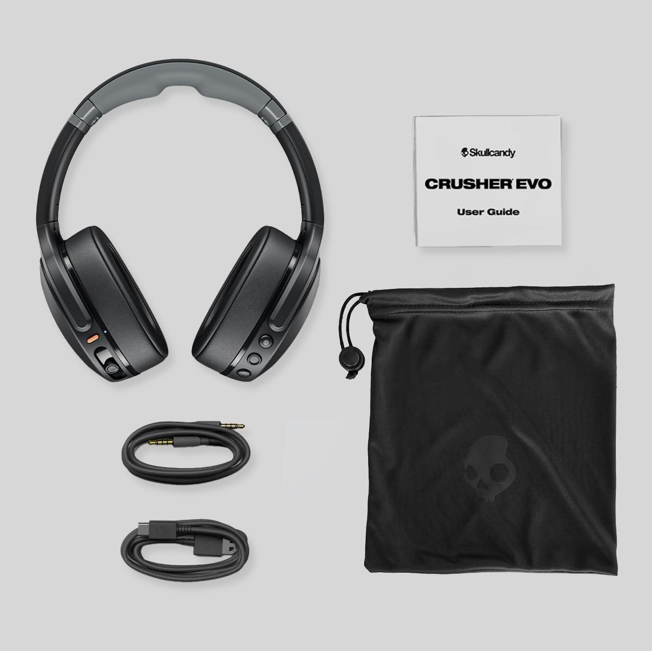 Wireless multi-sensory bass headphones - Asphalt | Bluetooth, noise isolating over-ear fit, 40 hours battery, microphone, working out, gym, travel, studying, music - view 5