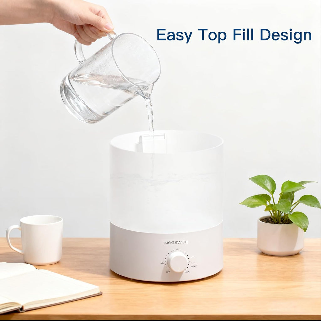 Cool mist humidifiers for bedroom, 2L tank ultra-quiet humidifier for large room, 40H runtime with 7 color ambient light, auto shut-off protection - view 7