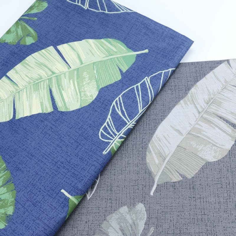 100% Cotton 300 Thread Count Body Pillow Cover Pillowcase Pillow Protector Cushion Cover with Zippers Only Cover No Insert (Dark Grey Banana Leaf,21"x54") - view 4