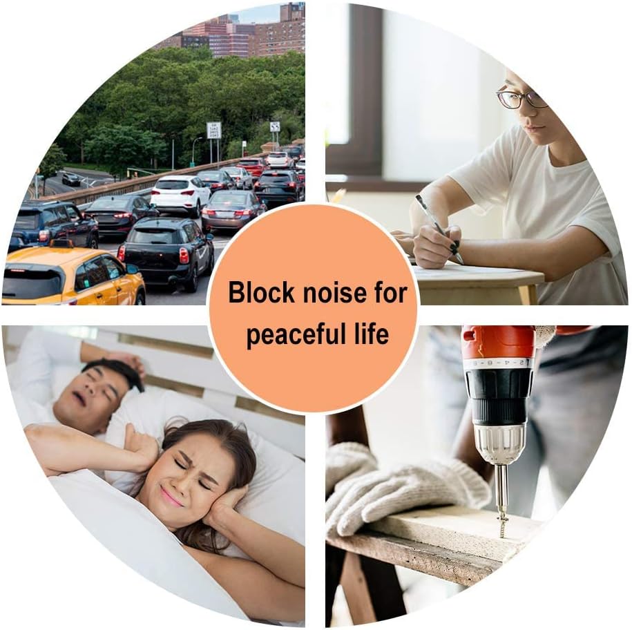 Quality foam earplugs 200 pair - 32dB noise cancelling soft high decibel ear plugs for noise reduction ear protection construction loud music shooting guns work safety hearing protection ear plugs - view 2