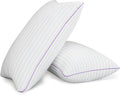 Pillows Standard Size Set of 2,Breathable Hotel Collection Bed Pillows for Sleeping Medium Soft Down Alternative Microfiber Filled,17 x 26 Inches