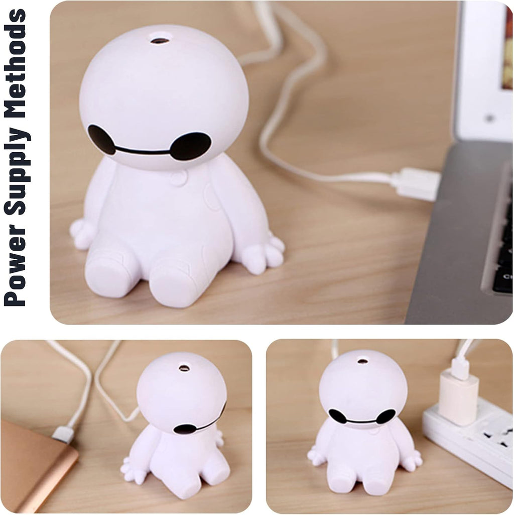 Humidifiers portable small cool mist humidifiers mini USB personal desktop for travel, car, office room, bedroom (white) - view 2