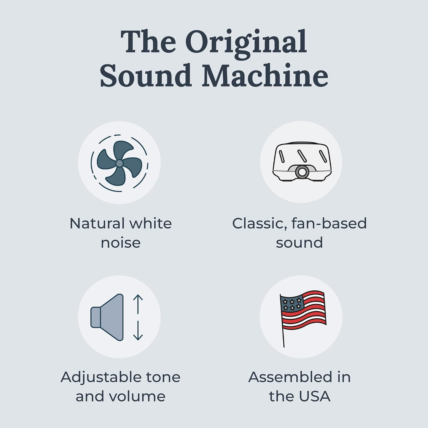 Dohm (White/Gray) The Original White Noise Machine, Relaxing Natural Sound from a Real Fan, Sleep Aid & Noise Cancelling for Adults & Baby, Office Privacy & Meditation, Baby Registry - view 2