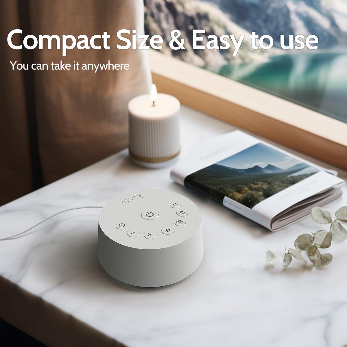 Sound Machines Sleep White Noise Machine with 25 Soothing Sounds 32 Volume Levels 5 Timers and 4 Sound Categories and Memory Function for Kids Adults and Home - view 5