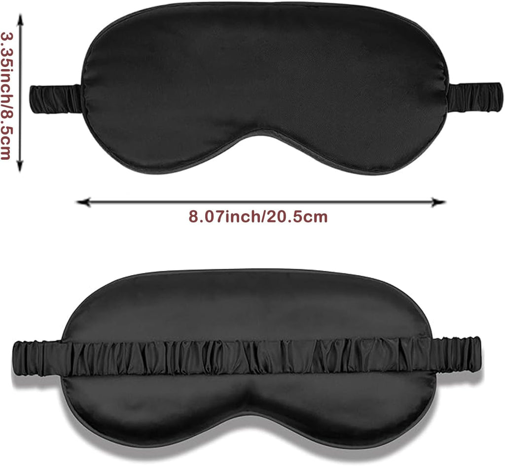 6pack silk sleep mask satin eye masks blackout silky eyeshade cover soft blindfold eyeshades for women sleeping travel gift - view 6